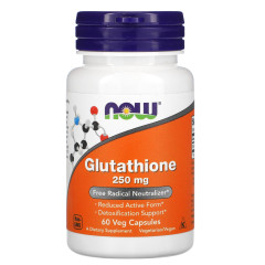 Глутатіон Now Foods (Glutathione) 250 мг 60 капсул