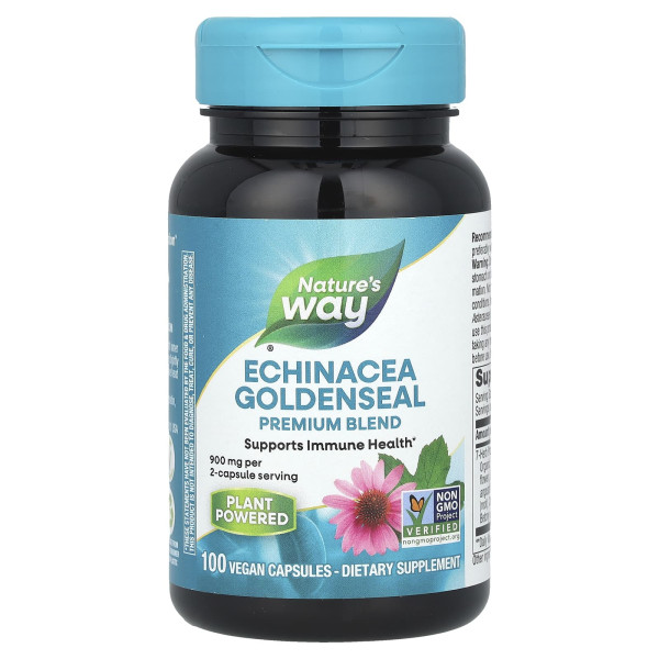 Ехінацея та гідрастис Nature's Way (Echinacea Goldenseal) 900 мг 100 капсул