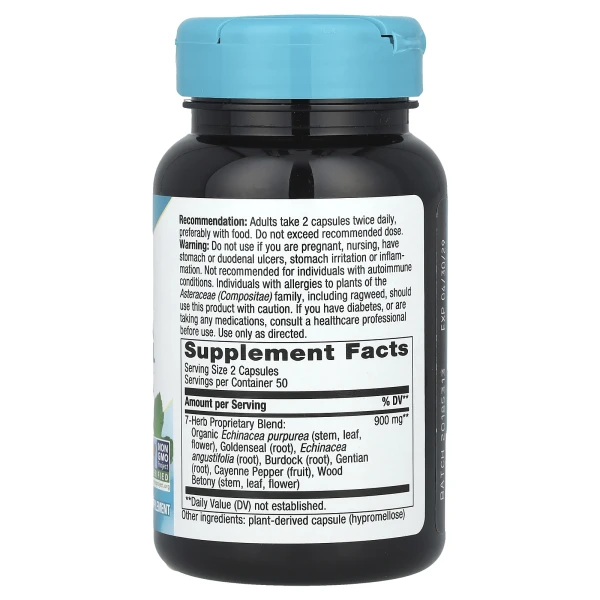 Ехінацея та гідрастис Nature's Way (Echinacea Goldenseal) 900 мг 100 капсул