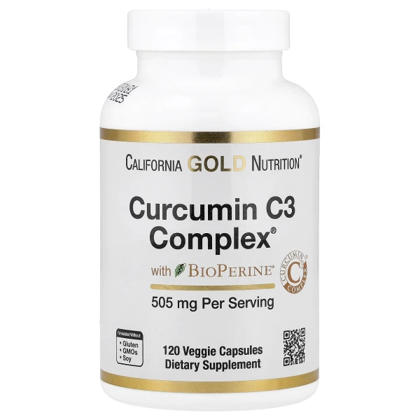 Куркумін С3 комплекс із біоперином (Curcumin C3 Complex with BioPerine) 500 мг 120 капсул