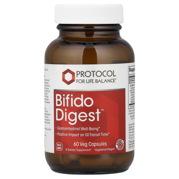 Пробіотики для травлення Protocol for Life Balance (Bifido Digest) 60 веганських капсул