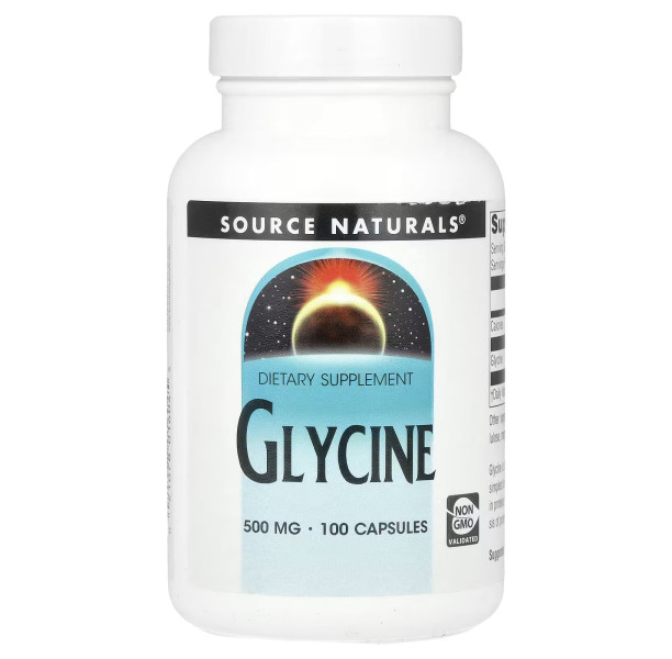 Гліцин Source Naturals (Glycine) 1000 мг 100 капсул