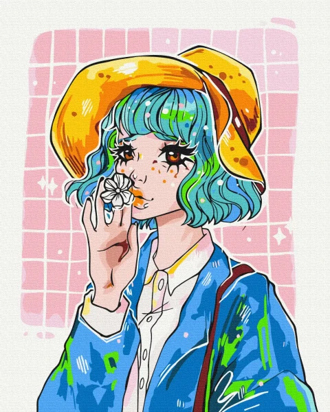 Картина за номерами Мрійниця @ nila_art_ar  Brushme 48x60