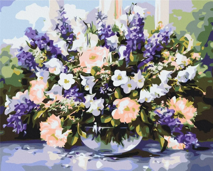 Картина за номерами Весняний букет  Brushme 48x60