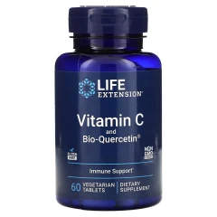 Вітамін С Life Extension (Vitamin C and Bio-Quercetin Phytosome) 1000 мг / 15 мг 60 таблеток