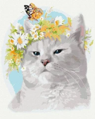 Преміум картина за номерами Котячий настрій Brushme 40x50