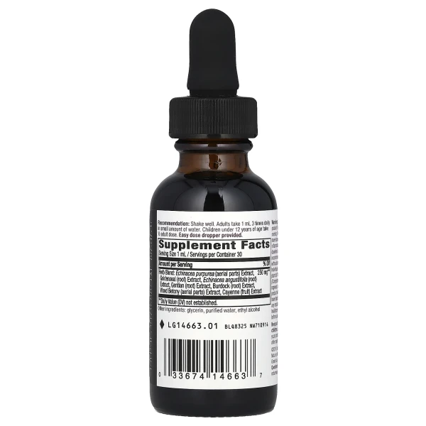 Ехінацея та гідрастис на 99.9% без спирту Nature's Way (Echinacea Goldenseal) 250 мг 30 мл