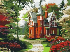 Преміум картина за номерами Казковий будиночок Brushme 40x50