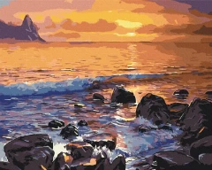 Картина за номерами Скелястий берег  Brushme 48x60