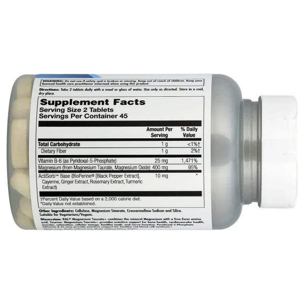 Таурат магнію + KAL (Magnesium Taurate+) 400 мг 90 таблеток