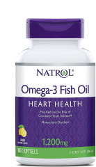 Риб'ячий жир Омега-3, Omega-3 30%, Natrol, 1200 мг, 60 капсул