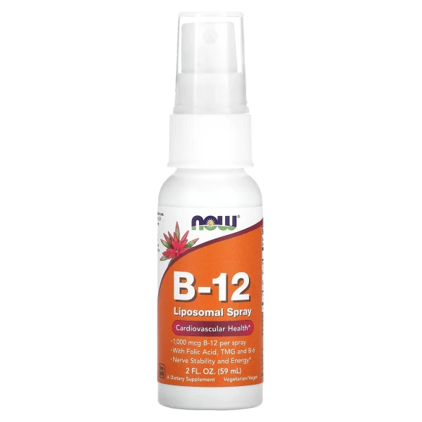 Вітамін В12 ліпосомальний спрей Now Foods (B-12 Liposomal Spray) 1000 мкг 60 мл