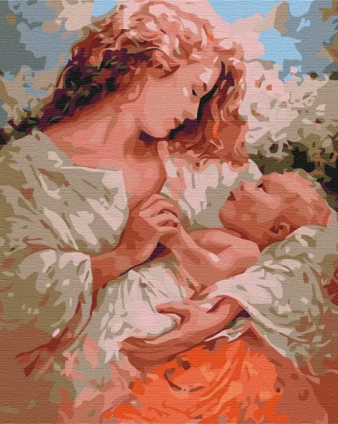 Картина за номерами Мама і дитина  Brushme 40x50