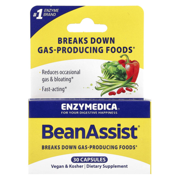 Фермент для травлення складних вуглеводів Enzymedica (BeanAssist) 30 капсул