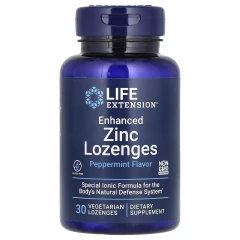 Цинк удосконаленої формули (Zinc Lozenges) 18.75 мг 30 льодяників зі смаком м'яти