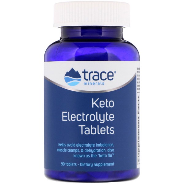 Кето-электролитные таблетки Trace Minerals Research (Keto Electrolyte Tablets) 90 таблеток