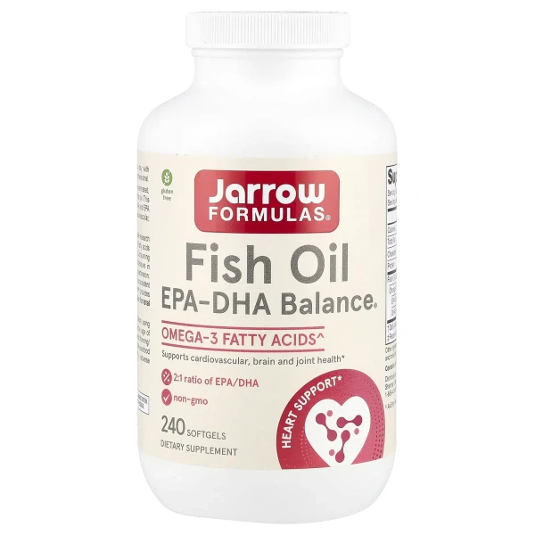 Риб’ячий жир з ЕПК й ДГК Jarrow Formulas (EPA-DHA Balance®) 1000 мг 240 капсул