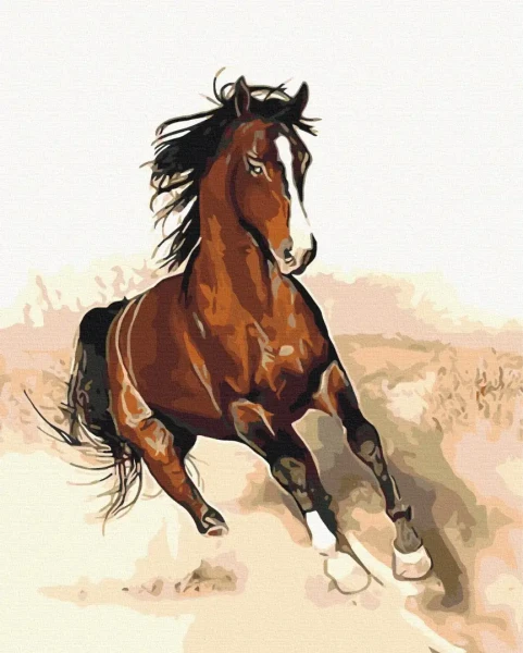 Картина за номерами Скакун в русі  Brushme 48x60