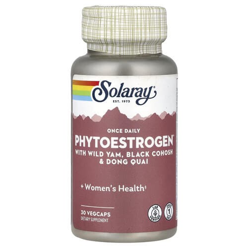 Фитоэстроген Solaray (Phytoestrogen) 30 растительных капсул