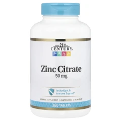 Цитрат цинку 21st Century (Zinc Citrate) 50 мг 360 таблеток