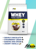 Сироватковий протеїн з ферментами 77% FitWin (WHEY Protein + Enzymes) 900 грам зі смаком подвійного шоколаду