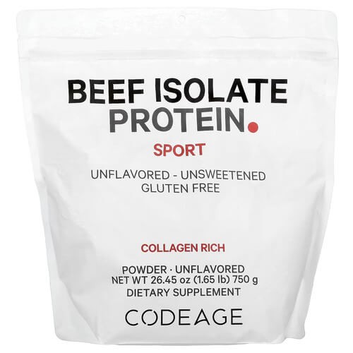 Ізолят яловичого протеїну Codeage (Beef Isolate Protein Powder) 750 г
