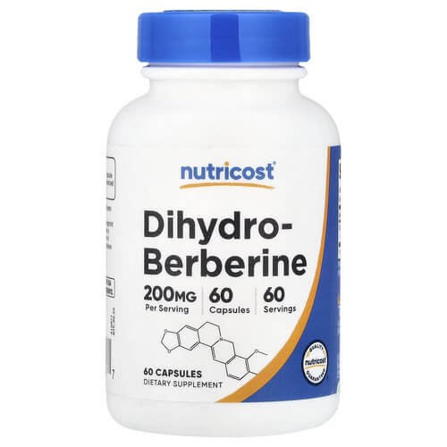 Дигідроберберин 200 мг Nutricost (Dihydroberberine) 60 капсул