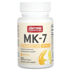 MK-7 Активна форма вітаміну K2 Jarrow Formulas (MK-7 Most Active Form of Vitamin K2) 180 мкг 30 капсул