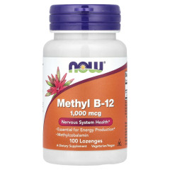 Вітамін В-12 метил Now Foods (Methyl B-12) 1000 мкг 100 льодяників