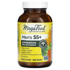 Вітаміни для чоловіків без заліза 55+ MegaFood (Multi for men) 120 таблеток