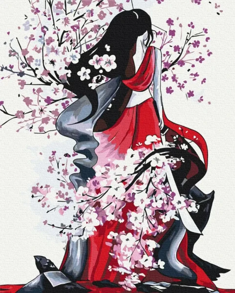 Картина по номерам Сила сакуры © Yana Biluhina Brushme 40x50