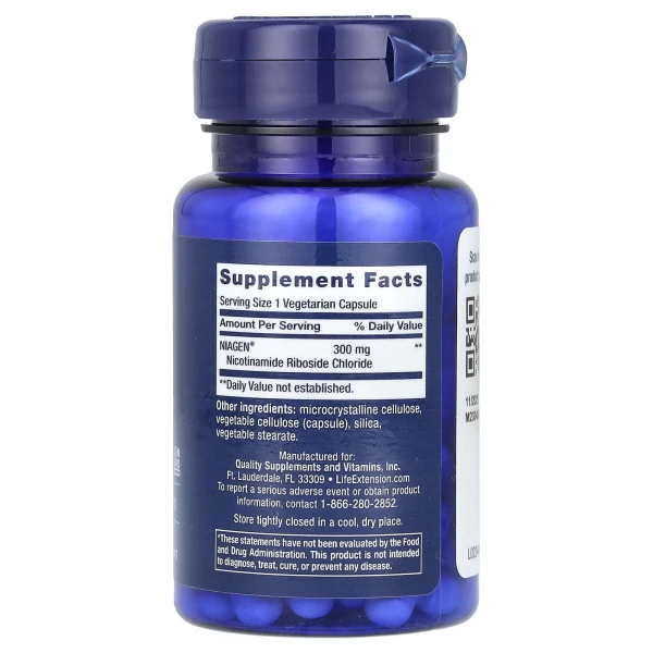 Нікотинамід рибозид Life Extension (Nicotinamide Riboside) 300 мг 30 капсул