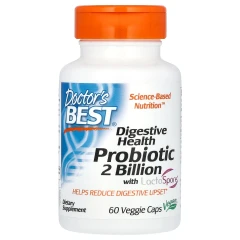 Пробіотик Doctor's Best (Digestive Health Probiotic) 2 млрд КУО 60 капсул