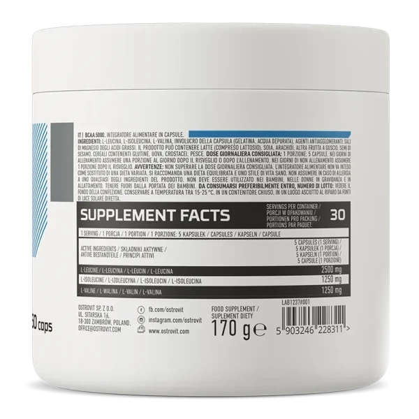 BCAA Ostrovit 5000 150 капсул