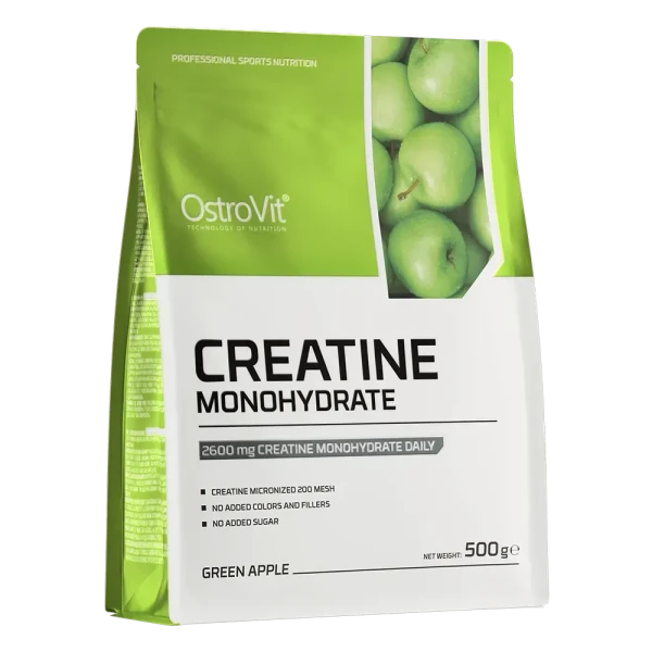 Креатин моногідрат Ostrovit Creatine Monohydrate зелене яблуко 500 г
