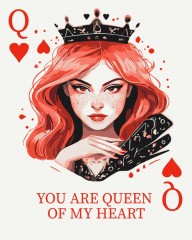 Преміум картина за номерами Королева сердець 40 х 50 Brushme