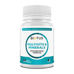 Мультивітаміни та мінерали Biotus (Multivits &amp; Minerals) 30 капсул