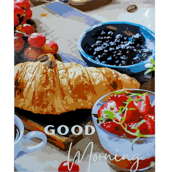 Картина за номерами Good Morning з лаком 40х50 Strateg