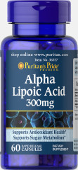 Альфа-ліпоєва кислота, Alpha Lipoic Acid, Puritan's Pride, 300 мг, 60 капсул