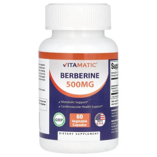 Берберин 500 мг Vitamatic (Berberine) 60 капсул
