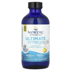 Омега Екстра Nordic Naturals (Ultimate Omega-3 XTRA) 237 мл зі смаком лимона
