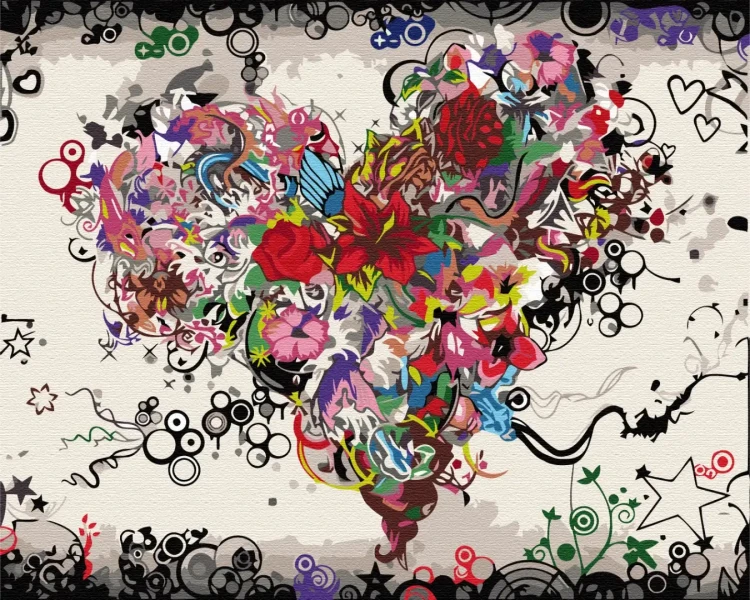 Картина за номерами Кохання в деталях  Brushme 48x60