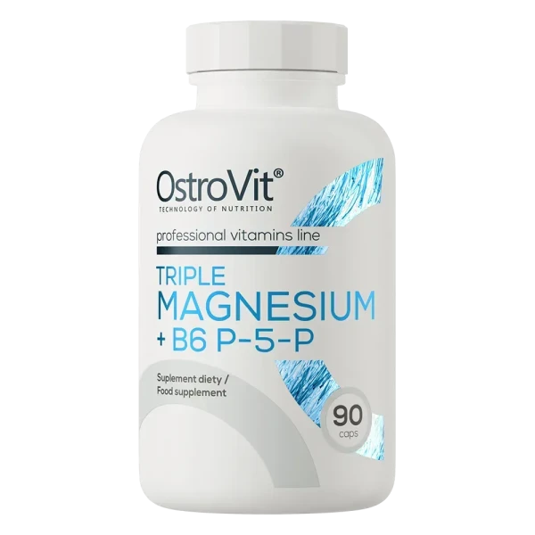 Потрійний Магній Ostrovit + B6 + P-5-P Triple Magnesium + B6 P-5-P 90 капсул