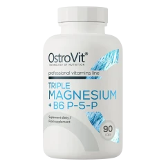 Потрійний Магній Ostrovit + B6 + P-5-P Triple Magnesium + B6 P-5-P 90 капсул