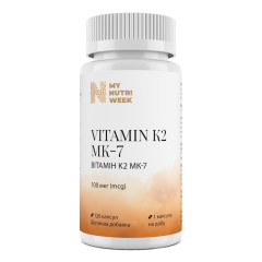 Вітамін К2-менахінон-7 My Nutri Week (Vitamin K2 MK-7) 100 мкг 120 капсул