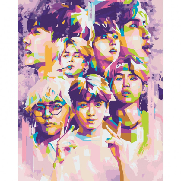 Картина за номерами BTS Bangtan Boys 40x50 см Art Craft