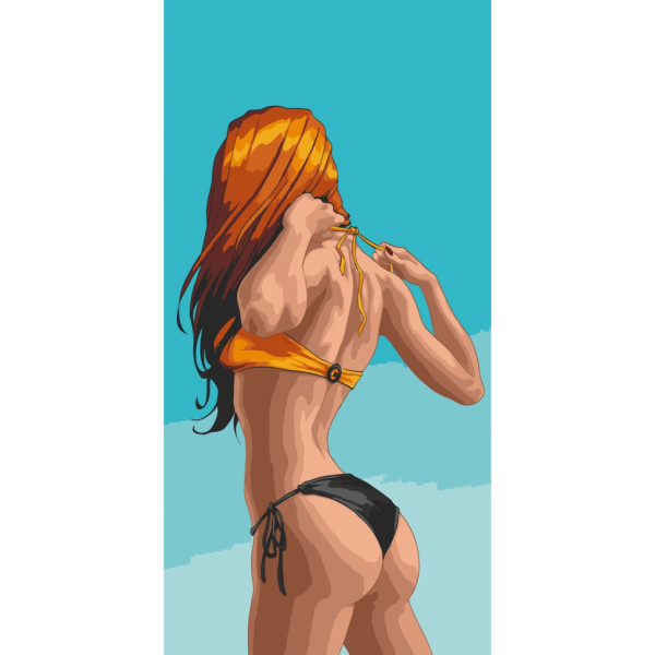 Картина по номерам 18+ Летнее искушение 40x80 см Art Craft