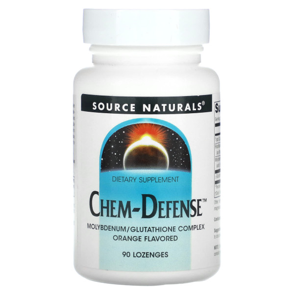 Молібден, Chem-Defense, Source Naturals, смак апельсина, 90 льодяників