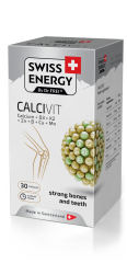 Здоров'я кісток та зубів, CALCIVIT Calcium+Vitamin D3+Vitamin K2, Swiss Energy, 30 капсул