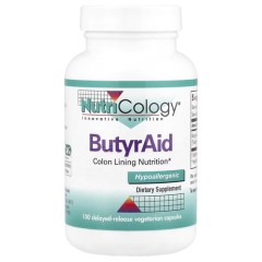 Комплекс трибутирину Nutricology (ButyrAid) 100 вегетаріанських капсул із відстроченим вивільненням